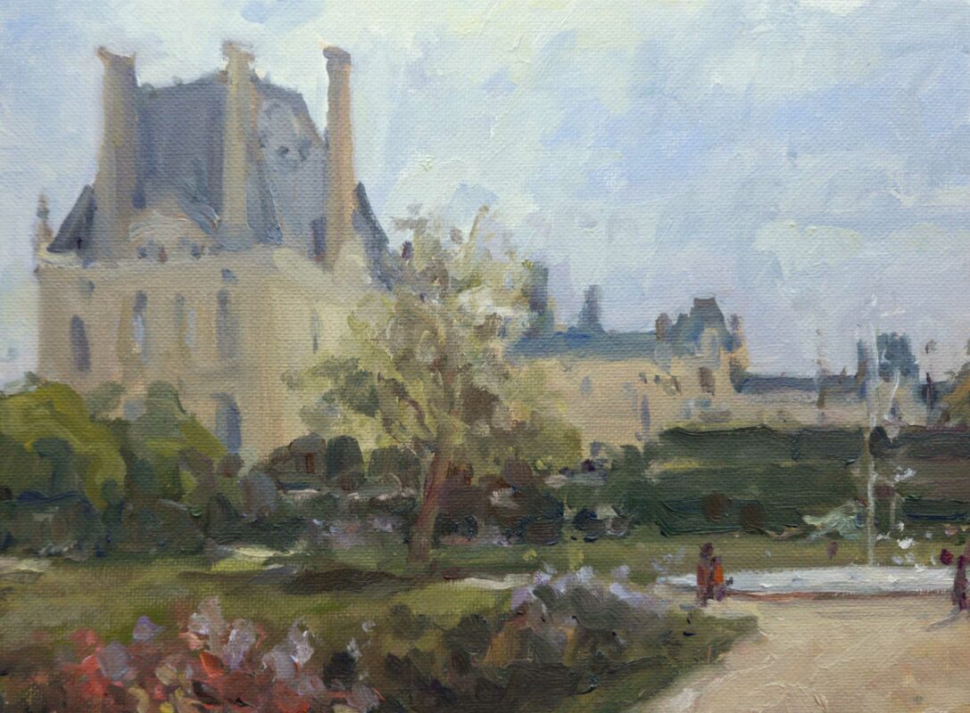 Jardin des Tuileries-morning spring