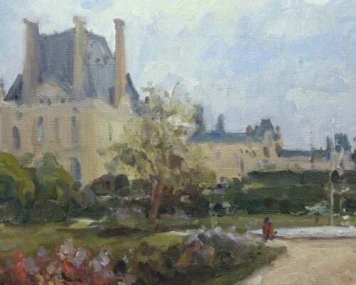 Jardin des Tuileries-morning spring