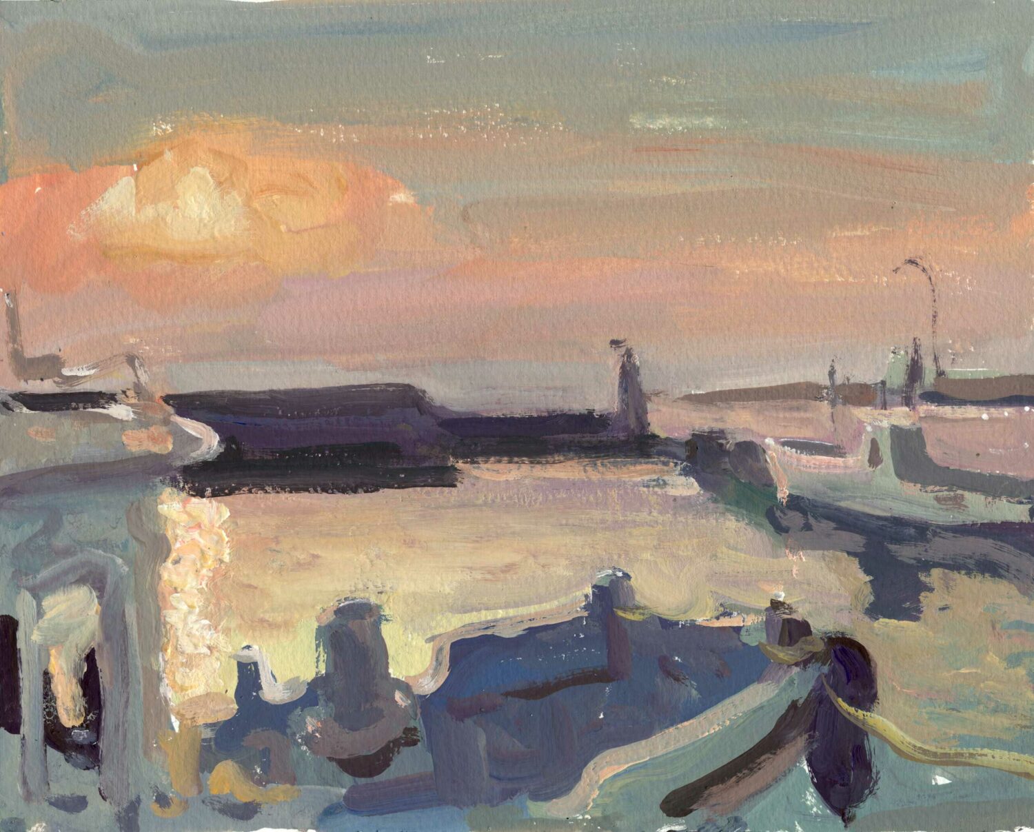 Sunset, near Matsue